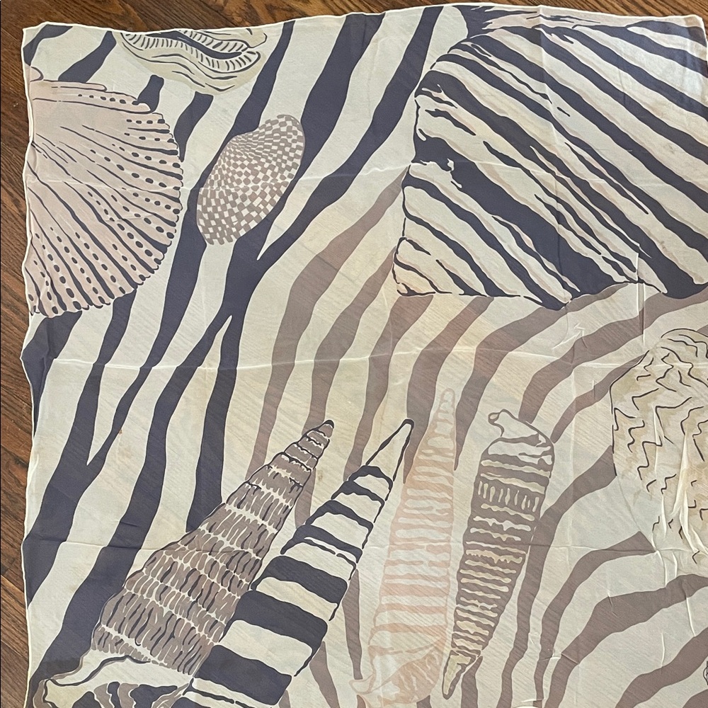 Patrick Stoffel Seashell Patterned Scarf